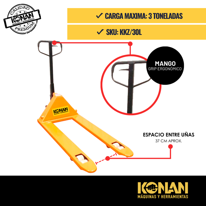 Zorra Hidraulica Konan Para 3 Tns Pala Ancha - Vista 3