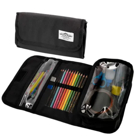 Cartuchera Desplegable Gadnic Escolar con 2 Bolsillos