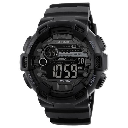 Reloj De Hombre Digital Negro Gadnic Deportivo Sumergible 