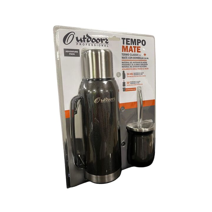 Termo 1L Classic + Mate + Bombilla Outdoors - Vista 3