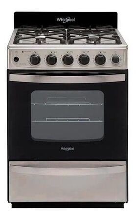 Cocina Whirlpool Wfx57di Gas Natural 4 Hornallas Visor Inox