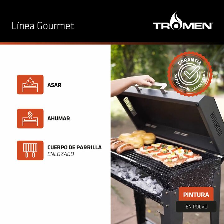 Parrilla a Carbon Tromen Hornero - Vista principal