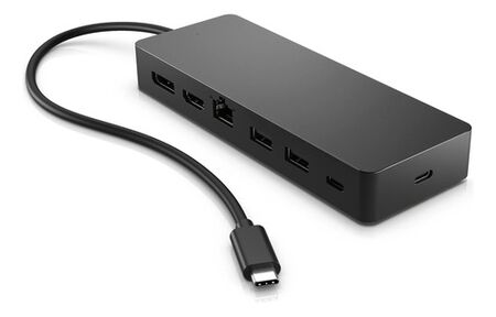 Adaptador Hub Multipuerto Universal Usb-c Hp (50h98aa) Negro