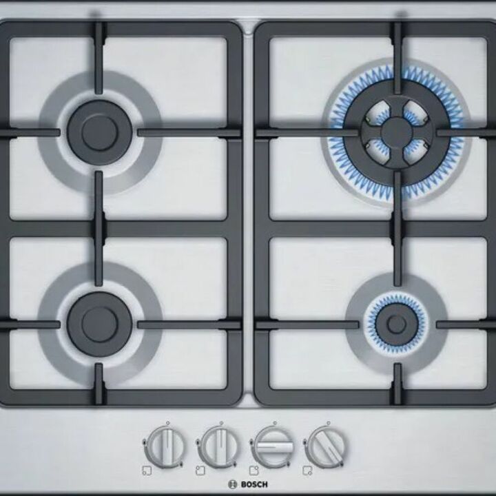 Anafe a gas BOSCH 4 hornallas 60 cm Acero Inoxidable - Vista principal