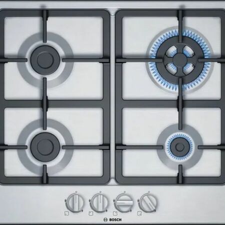 Anafe a gas BOSCH 4 hornallas 60 cm Acero Inoxidable