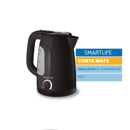 Pava electrica Smartlife EK1714BPN 1.7L 1850W Negro