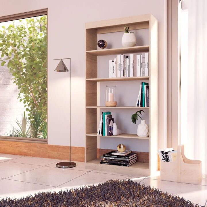 Biblioteca Alta Fiplasto Bl6004 Melamina 5 Estantes 83cm - Vista 2