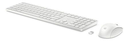 Combo De Teclado Y Mouse Inalambricos Hp 650 Usb Blanco