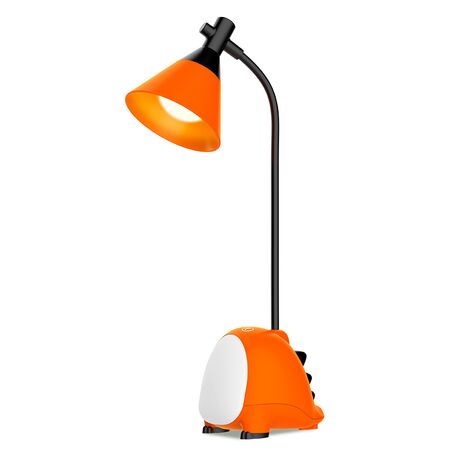 Lámpara De Escritorio Dinosaurios Naranja Gadnic Con Luz Nocturna