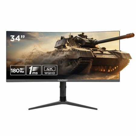 Monitor Gamer Curvo Gadnic X-Micro 34 180Hz QHD RGB