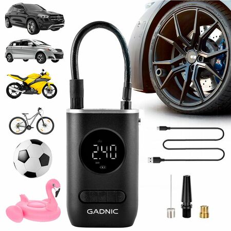 Inflador de Neumáticos Inalámbrico Gadnic Mini Recargable 50w
