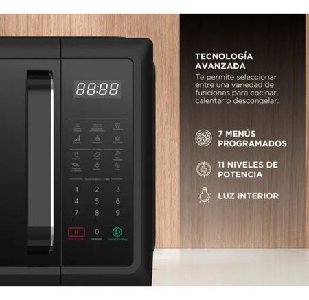 Microondas Digital Con Grill Atma 28l 900w Matdgb28uap Negro