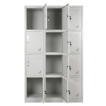 Locker Metalico GADNIC 12 Puertas Seguridad Acero Guardado