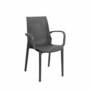 Silla Plástica Simil Ratán Melody Quality Plastic - Miniatura 2