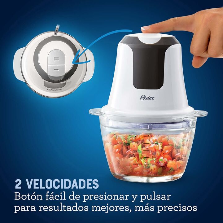 Mini picadora Oster 3 tazas con tazón de vidrio FPSTFP3340 - Vista 6