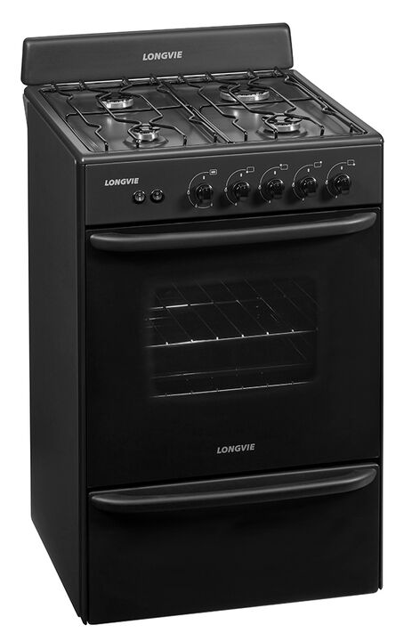Cocina LONGVIE 12331G multigas grafito 56cm encendido luz A - Vista principal