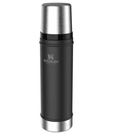 Termo Stanley Clsico 591ml  20oz Tapn Cebador - Negro
