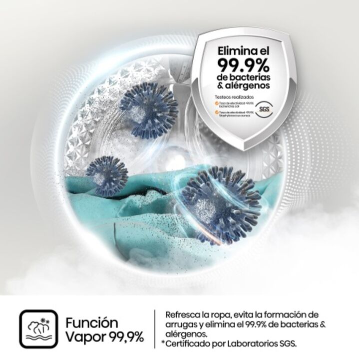 Lavarropas Hisense Wf3s1043bw Inverter Frontal 10,5kg 1400rpm A+++ - Vista 7