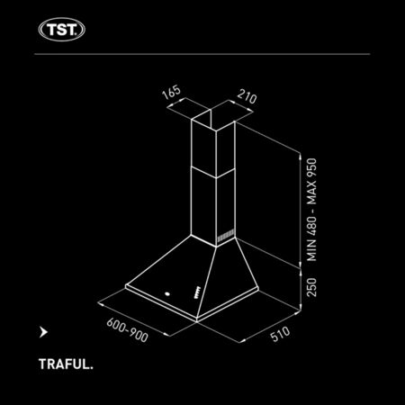 Campana de cocina TST Traful - 90cm