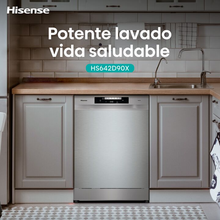 Lavavajillas Hisense HS642D90X 14 Cubiertos Inox - Vista 11