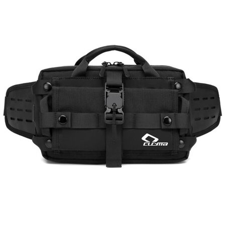 Riñonera Táctica Impermeable Cucyma CB-Z2208 con Puerto USB y Múltiples Bolsillos