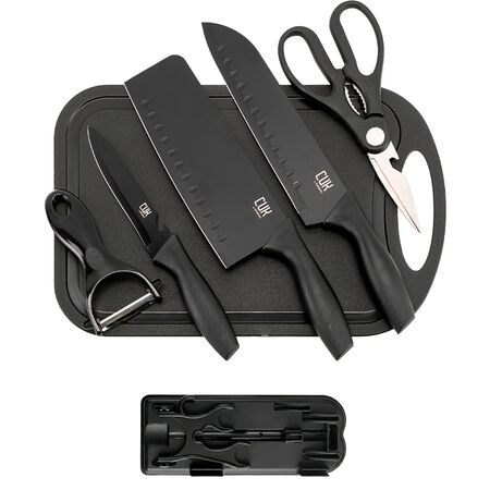 Set de Cuchillos 7 Piezas Gadnic Cocina Acero Inoxidable