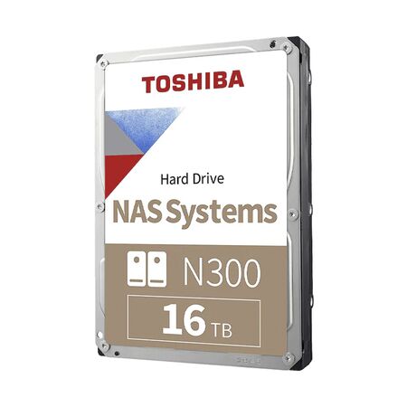 Disco duro HDD Toshiba N300 16TB NAS SATA 3.5” 7200RPM CMR