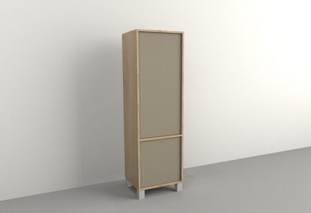 Columna 0,45m 2 Puertas Olmo F. Gris C. Tables