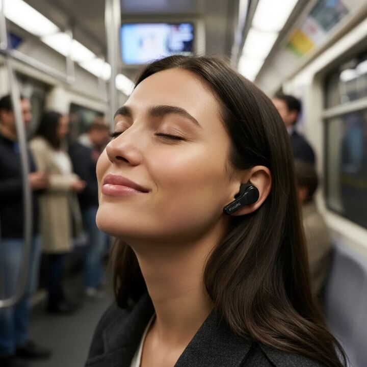 Auriculares realmente inalambricos Philips TAT3217BK/00 - Vista 6