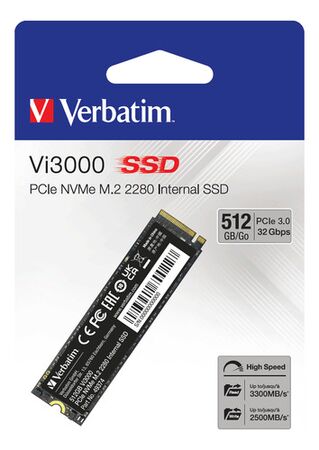 Disco Ssd M.2 Gen3 Verbatim Vi3000 512gb Pcie Nvme 49374