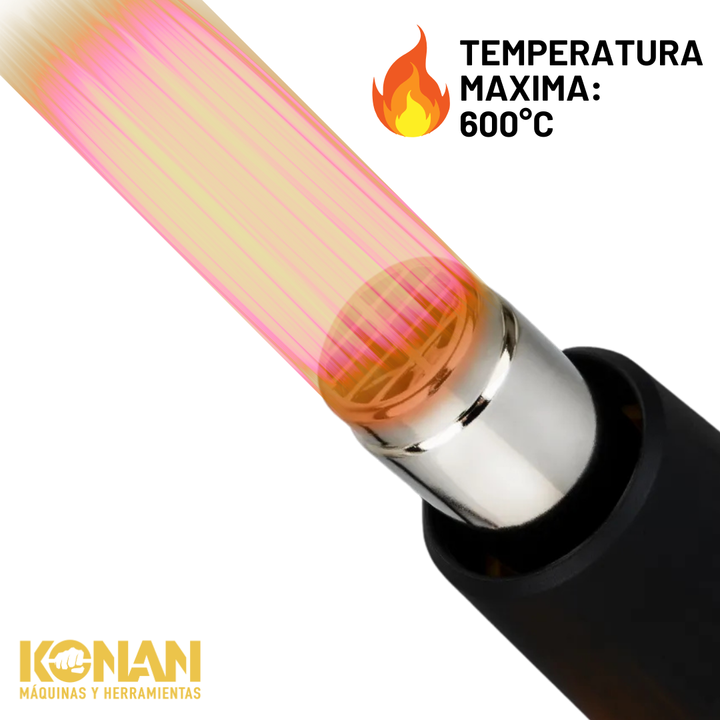 Pistola De Calor Konan 2000W Maletín + 5 Accesorios - Vista 6