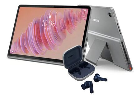 Tablet Lenovo Plus 11,5" (128+8GB) Gris + Moto Buds
