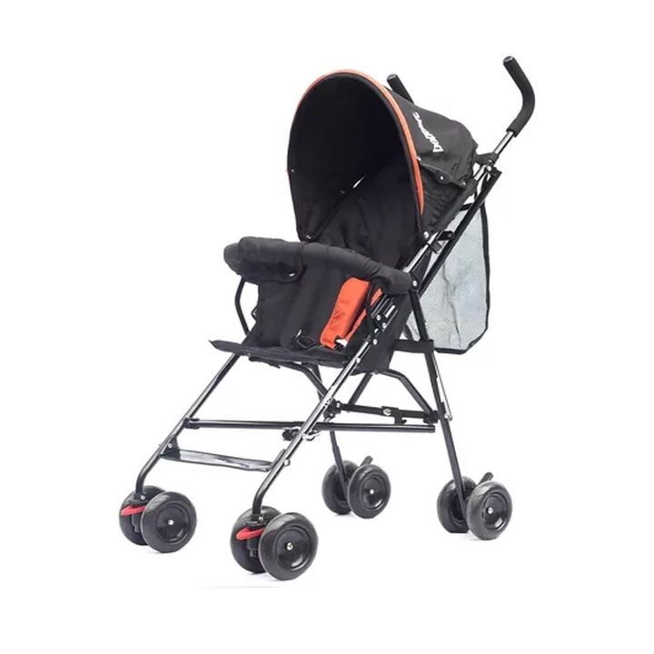 Coche de Paseo Bebesit Paraguita Tours Negro | Naranja - Vista principal