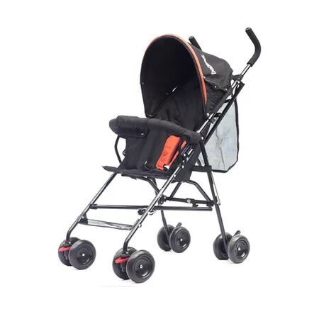 Coche de Paseo Bebesit Paraguita Tours Negro | Naranja