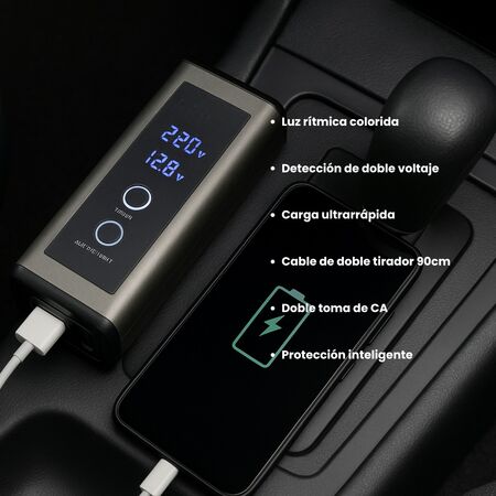 CONVERSOR PARA AUTO 1224V A 220V 300W