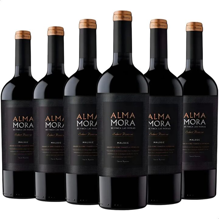 Vino Alma Mora Selección Reserve Malbec - Pack x 6 - Vista 2