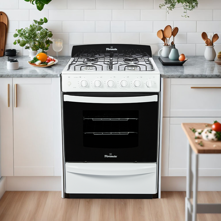 Cocina Florencia 5536F 56CM Multigas Blanca Encendido Electronico Luz - Vista principal
