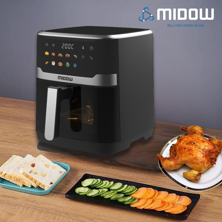 Freidora de aire con pantalla táctil Digital 6.5L Midow - Vista 3