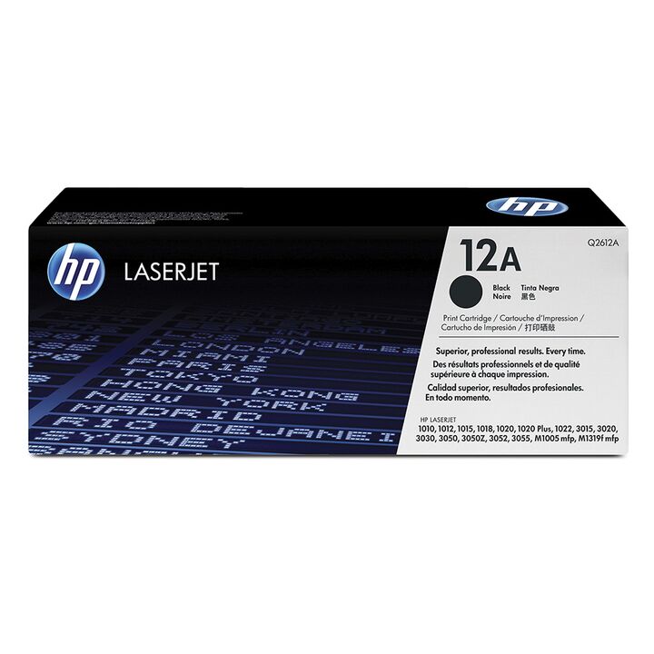 Toner Hp Original Laserjet Serie Q2612a 12a Negro Tienda Hp - Vista principal