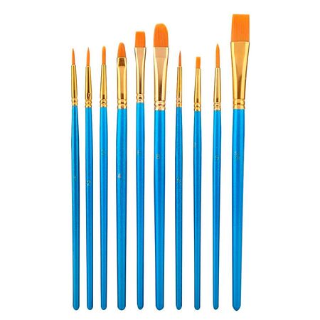 Kit x10 Pinceles Para Artistas Gadnic ART1 Arte Acuarela Óleo