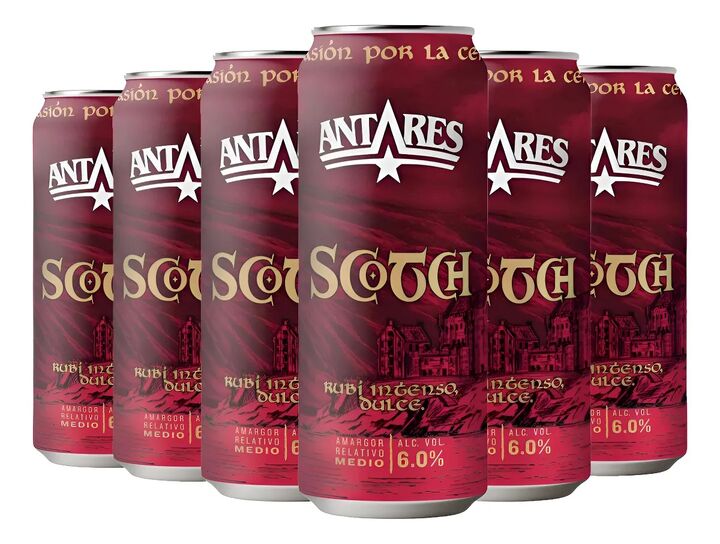 Cerveza Artesanal Antares Scotch Lata x 6 - Vista 2