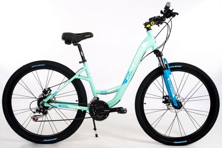 Bicicleta Raleigh Venture 3.0 - Talle 16"-S - Verde Agua - Cuadro de aluminio - Frenos a discos mecanicos - 21 Vel. - Rodado 27.5"