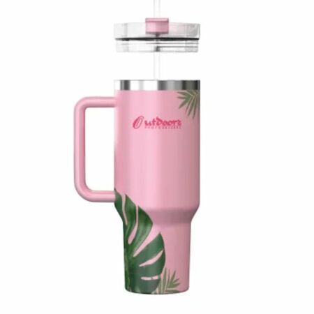 Vaso Termico acero inox 40oz 1180mL  Outdoors  Color Rosa Tropical