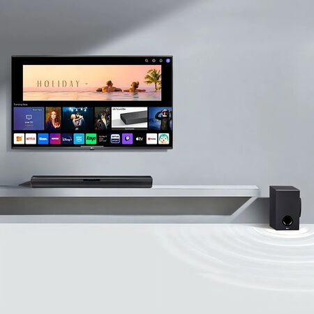 Barra de Sonido LG SQC1 - Potencia 160 W  - 2.1 Subwoofer Bluetooth Incorporado