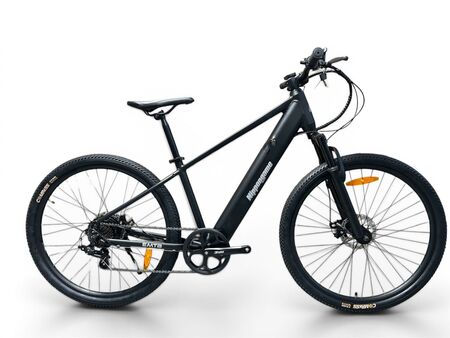 Bicicleta Electrica Nippongame EMTB - Talle Unico - Negro - 7vel - Cuadro de aluminio bateria integrada - Frenos a discos mecanicos - Rodado 27.5"