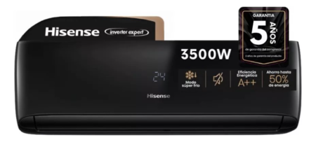 Aire Acondicionado Hisense Negro 3500w Inverter