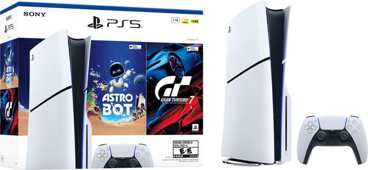 Consola Ps5 Sony Playstation 5 Con Juegos Astro Bot Y Gran Turismo 7 - Vista principal