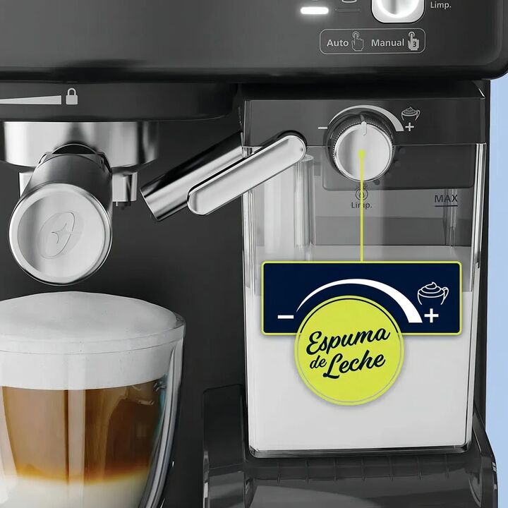 Oster PrimaLatte EM6603B Negro Cafetera Espresso De 15 Bares - Vista 4