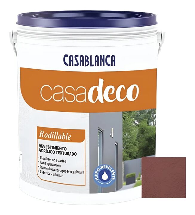 Latex Revestimiento Acrilico Texturado Rodillable Fino 20L/25Kg Color Rosa Rubor - Vista 1