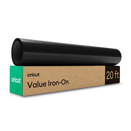 Vinilo Termotransferible Cricut Value Iron-On Negro 12 x 20"